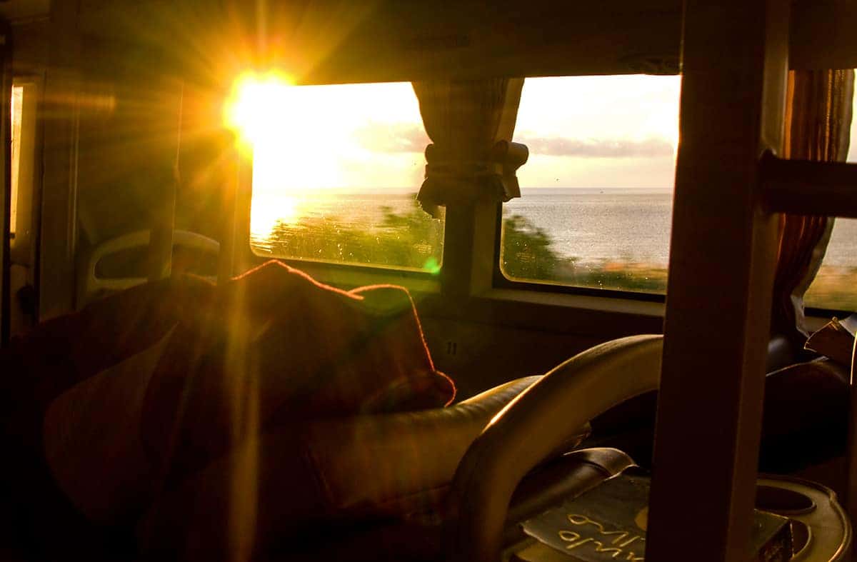 Hoi An To Nha Trang: 5 BEST Options Explained 9 sunrise out the bus window from hoi an to nha trang