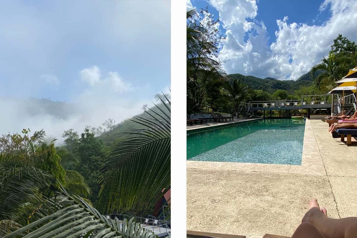 Is Semuc Champey Worth It? BEST Backpacking Tips 2025 20 low laying clouds through the valley // enjoying life poolside while backpacking semuc champey
