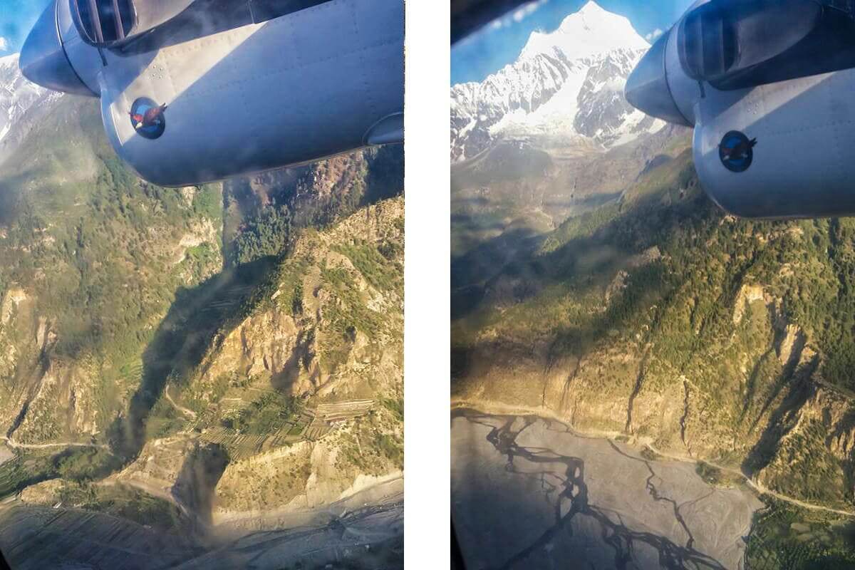 Day 14: Flying Jomson To Pokhara On The Annapurna Circuit 6 view from plane flying jomsom to pokhara on the annapurna circuit