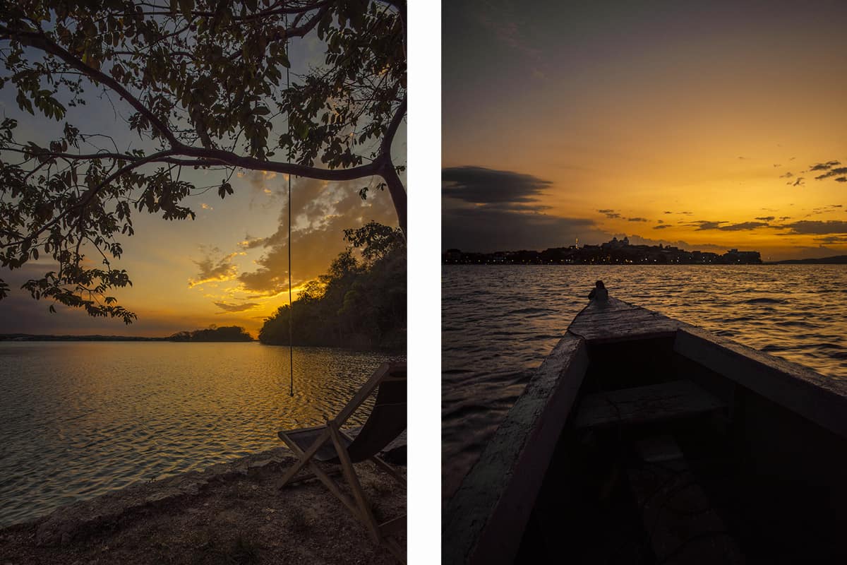 Jorge's Rope Swing In Flores: Backpackers Paradise 15 watching the sunset from jorges rope swing in flores