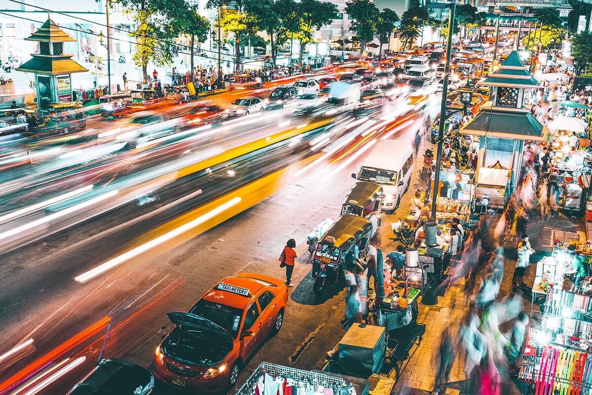 How To Travel Khao San Road to Don Mueang Airport 7 busy traffic around mueang airport