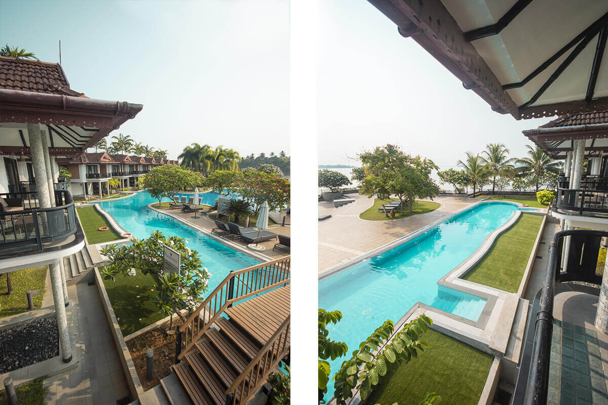 Where To Stay In Kerala? Mindblowing Hotels In Kerala! 11 view from pool room at the ramada resort in kochi