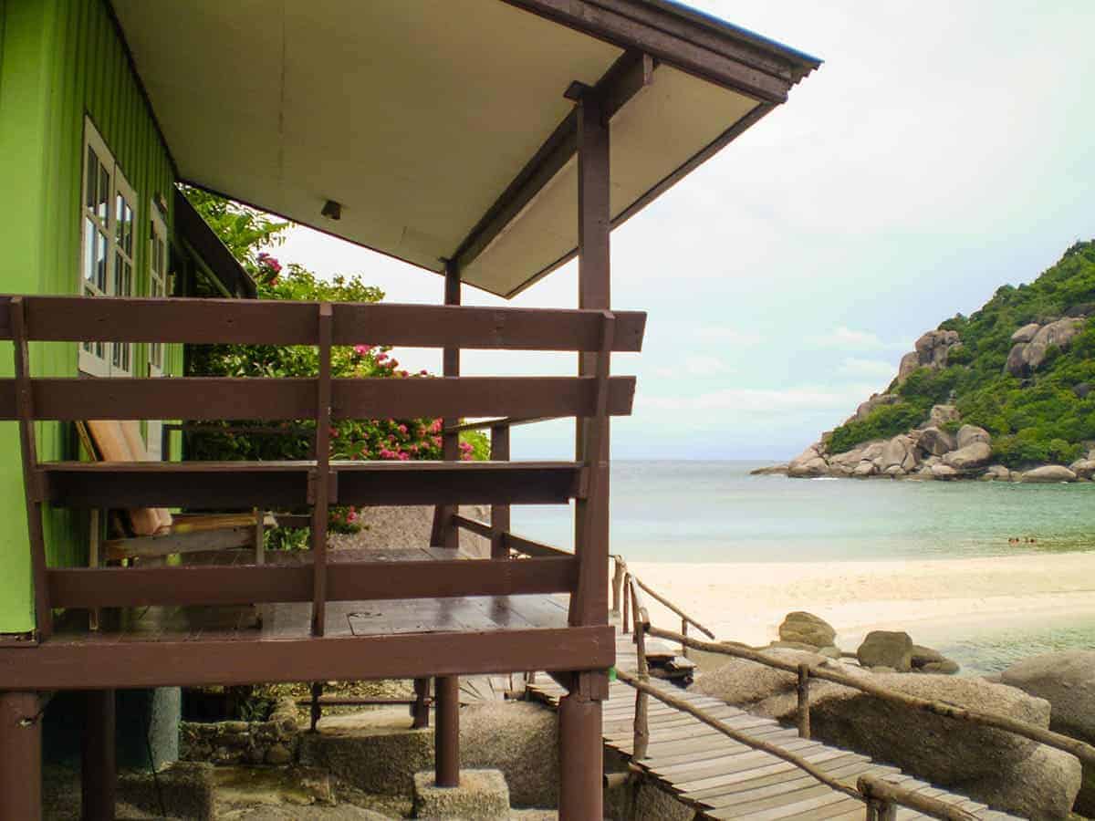 Koh Nang Yuan: Planning The Perfect Trip To Paradise 7 once of the villas with a deck overlooking the ocean on koh nang yuan