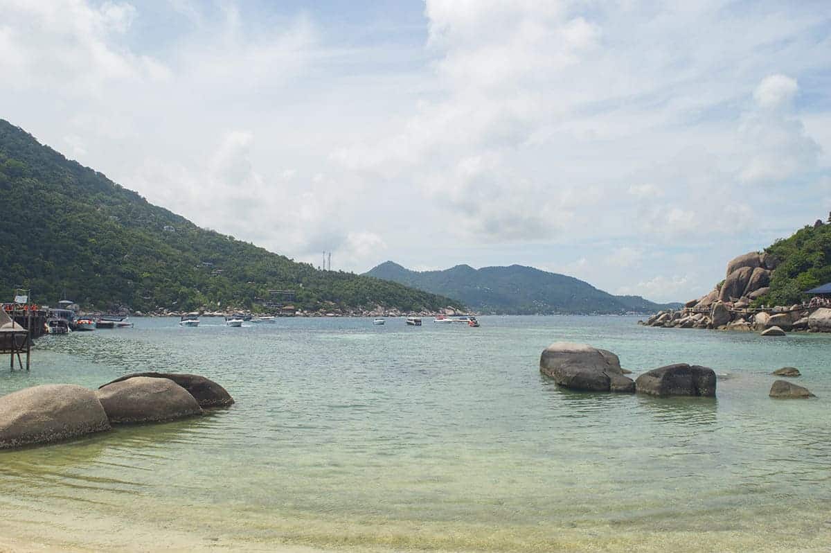 Koh Nang Yuan: Planning The Perfect Trip To Paradise 6 on koh nang yuang looking towards koh tao in the distance