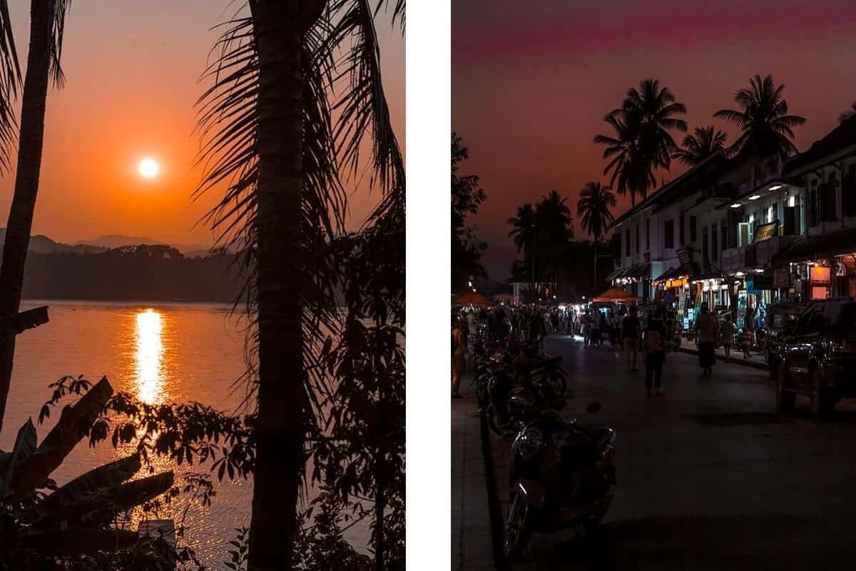 Luang Prabang Night Market: What You NEED To Know 16 sunset luang prabang night market
