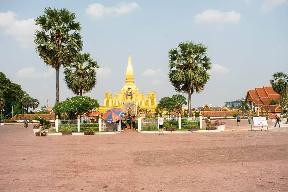 One Day In Vientiane: The Best 24 Hours In Vientiane Itinerary 6 entrance of pha that luang
