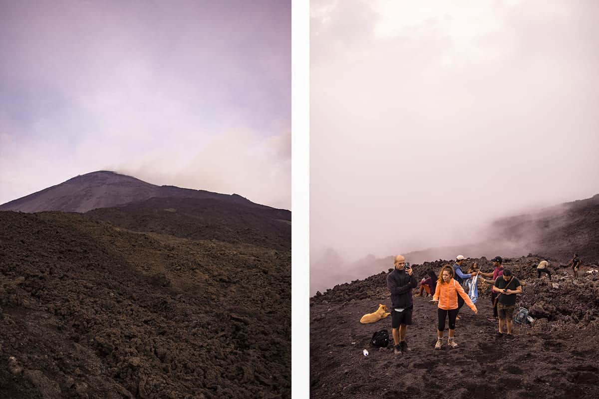 Pacaya Volcano Hike: Difficulty, What To Expect & Top Tips 2025 7 the top of pacaya volcano // taking a rest break for some photos