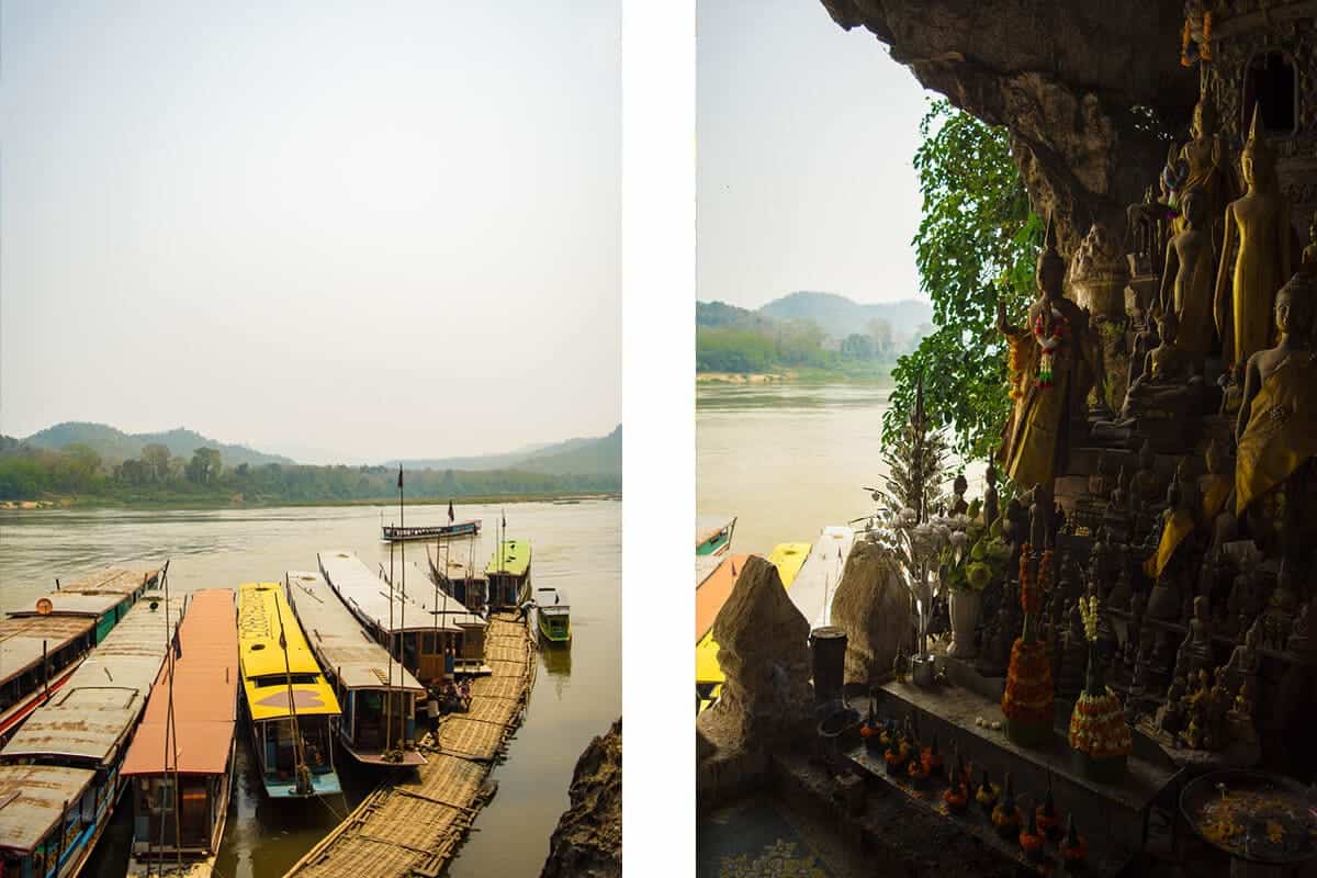 Pak Ou Caves, Luang Prabang: BEST Tips For Visiting 9 a shrine of buddhas at the lower cave Tham Ting