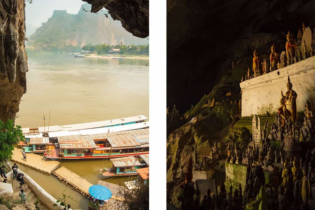 Pak Ou Caves, Luang Prabang: BEST Tips For Visiting 4 view from Tham Ting across the mekong river