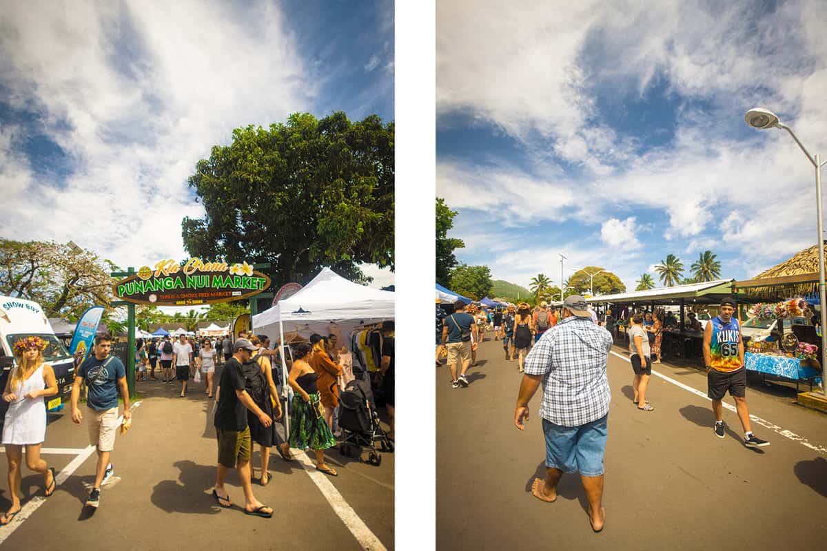 Punanga Nui Market: The Perfect Saturday Morning In Rarotonga 9 crowds walking around the punanga nui market