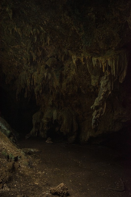Queen Hortense's Cave on the Isle of Pines, with impressive stalactites and stalagmites.
	