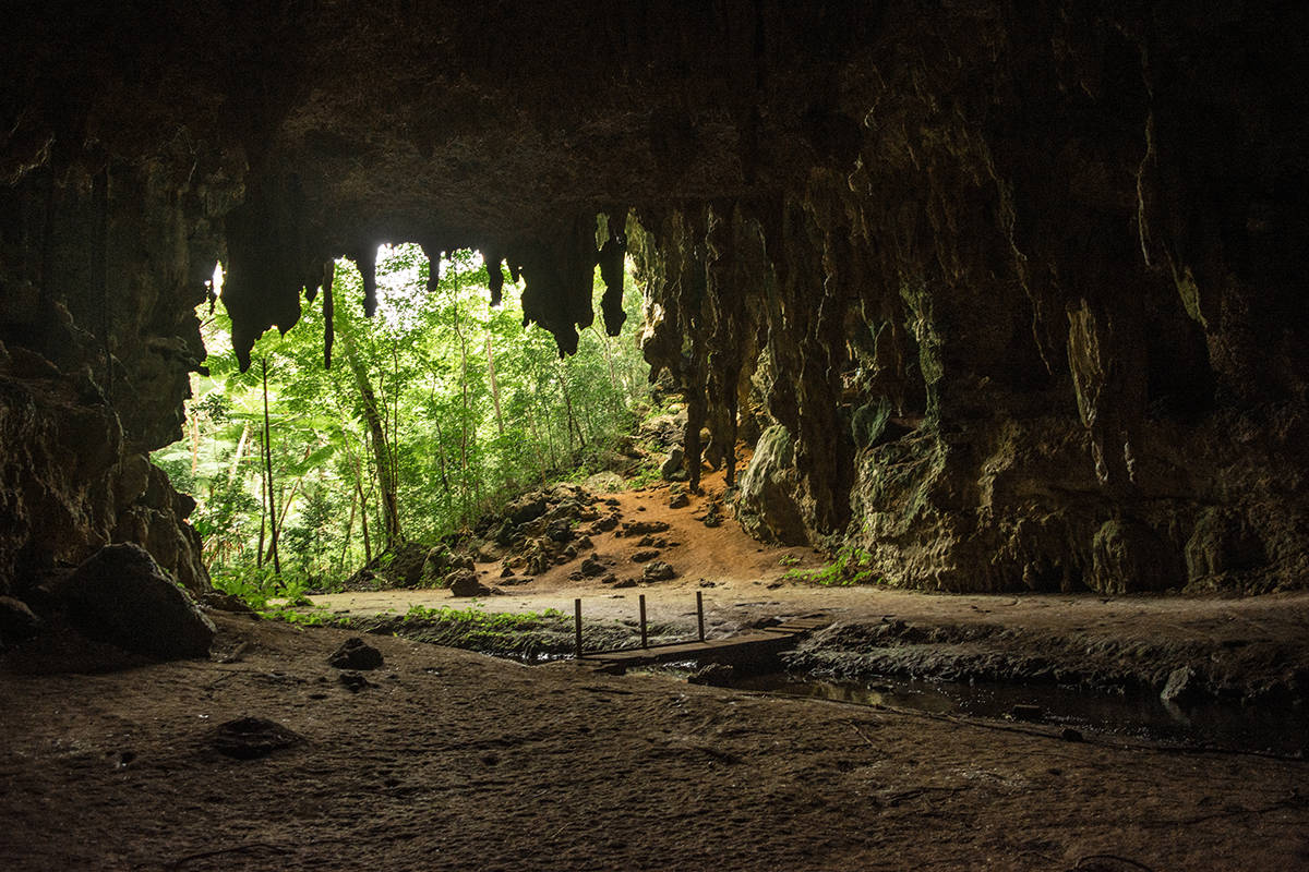 Queen Hortense’s Cave on the Isle of Pines.
	