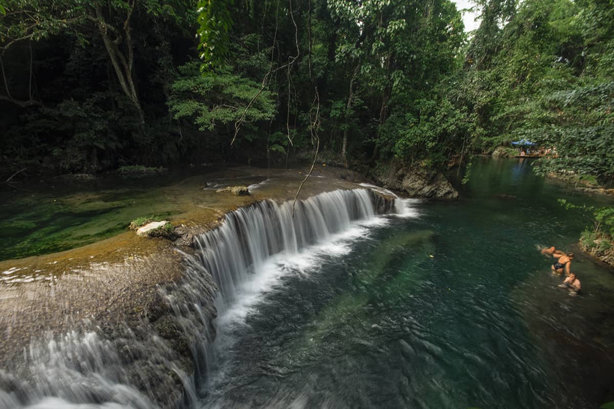 Rarru Cascades In Port Vila: BEST Tips For Visiting 2025 13 looking to one of the main waterfalls at rarru cascades from a viewing platform