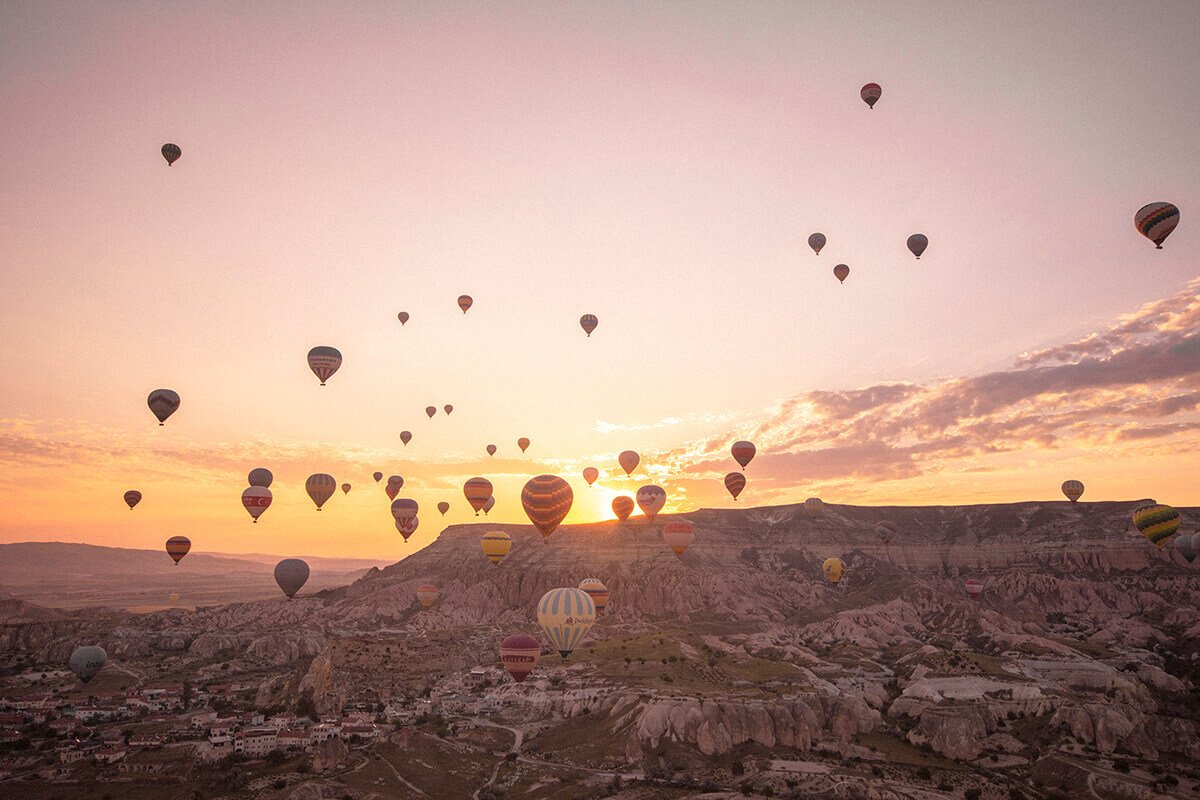 Hot Air Ballooning Cappadocia With Royal Balloons 23 sunrise over mountains hot air ballooning cappadocia