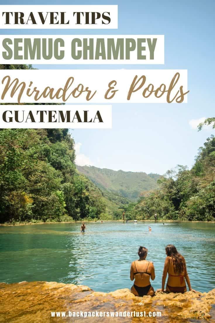 Visiting Semuc Champey Mirador & Pools: All You Need To Know 2025 46 If you are keen to visit the popular Semuc Champey Mirador and Pools during your visit then read on. This is an absolutely gorgeous spot and the reason so many travelers visit here. I will let you know how to get to Semuc Champey, all you need to know about climbing the mirador, swimming in the pools, costs, opening hours, and more!