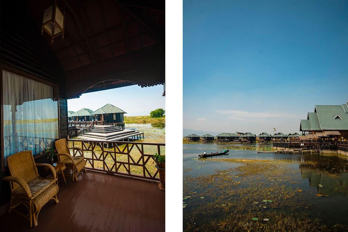 Serenity Inle Resort: The Best Stay In Inle Lake 15 water area at serenity inle with boat