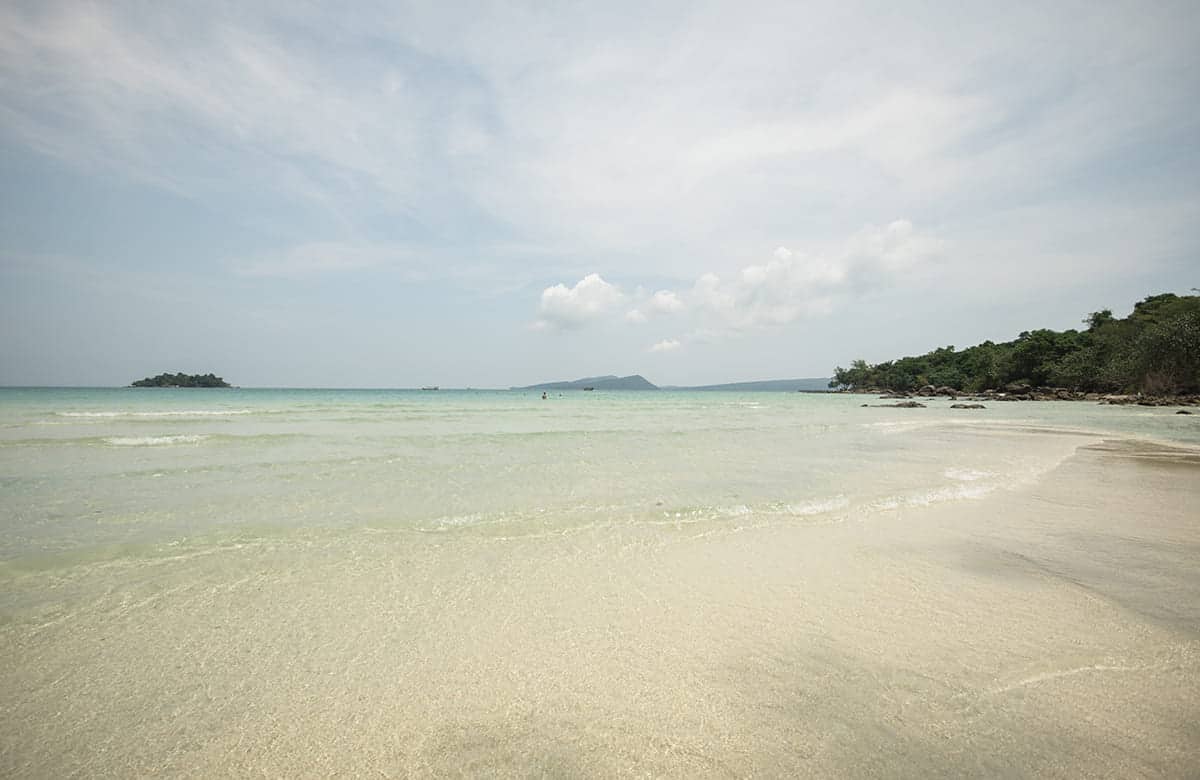 Sihanoukville to Koh Rong: How To Get To All Beaches 9 the beautiful calm shore of long set beach in koh rong