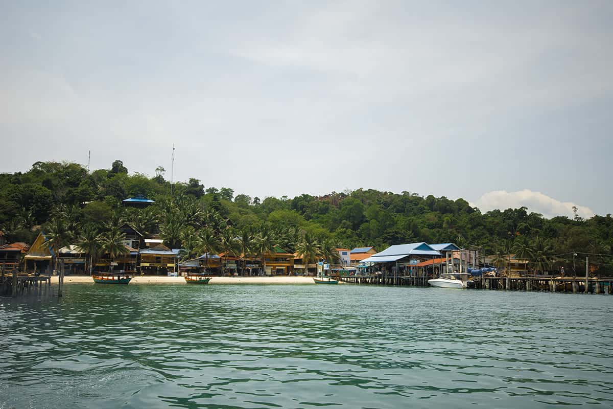 Sihanoukville to Koh Rong: How To Get To All Beaches 11 arriving at the main village in koh rong called koh toch