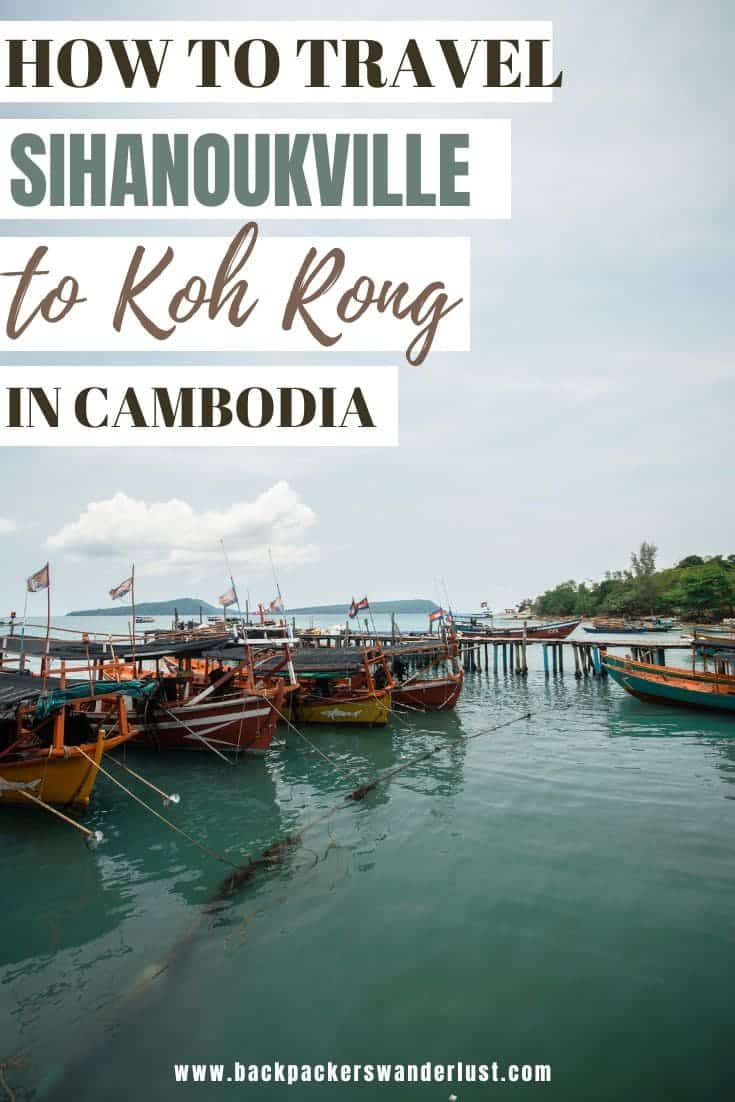 Sihanoukville to Koh Rong: How To Get To All Beaches 18 Come find out how to travel from Sihanoukville to Koh Rong. Whether that may be by speed boat, ferry, or the local boat, I will let you know prices, booking tickets, the best companies, and more!