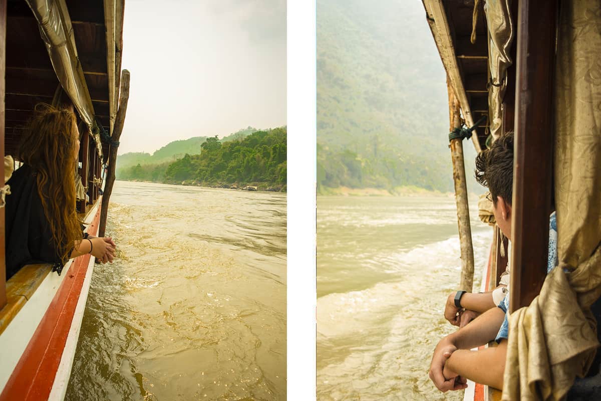 Cost To Travel Laos And My Laos Travel Budget: $30.00 Per Day 14 views out of the slow boat in laos