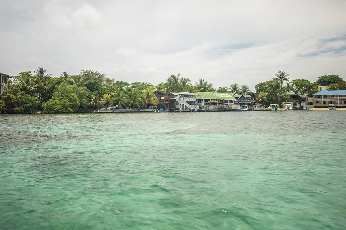 Snorkel The Blue Channel In Roatan: The Best Spot For Snorkeling 14 zooming out of half moon bay at the snorkel site of the blue channel
