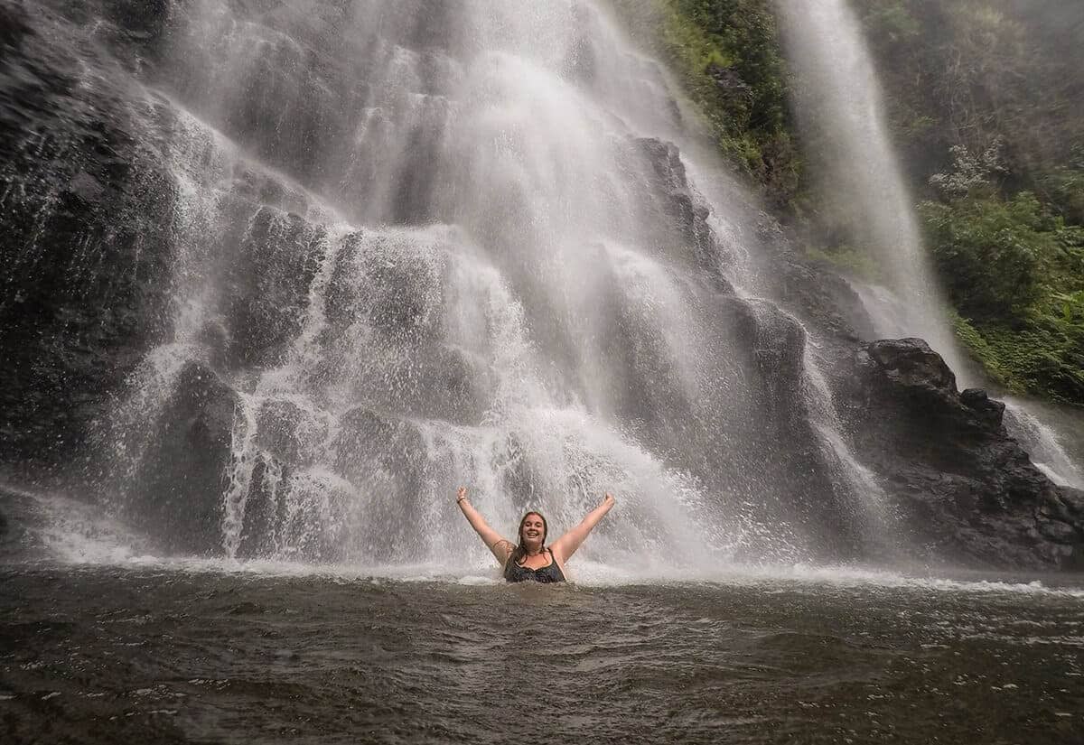 Tad Yuang Waterfall In Pakse: A Must Visit In Southern Laos 12 swimming underneath tad yuang waterfall