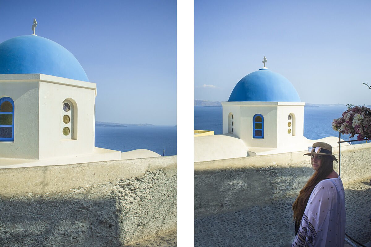 Sightseeing Santorini- Exploring In A Private Taxi With Santorini Best Tours 9 blue domed churchin oia sightseeing santorini