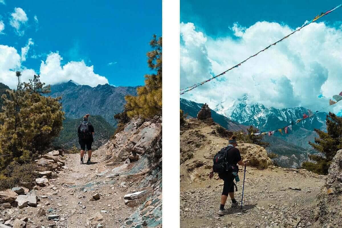 Day 6: Upper Pisang To Ngawal On The Annapurna Circuit 13 hiking trail upper pisang to ngawal on the annapurna circuit nepal