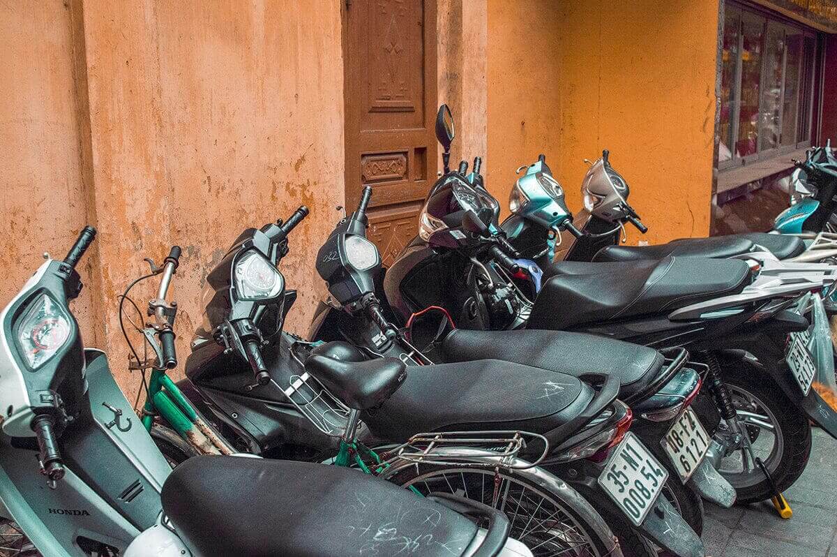 My Vietnam Trip Cost: How Cheap Is Vietnam and My $25 Daily Budget (2025) 24 motorbikes lined up in vietnam