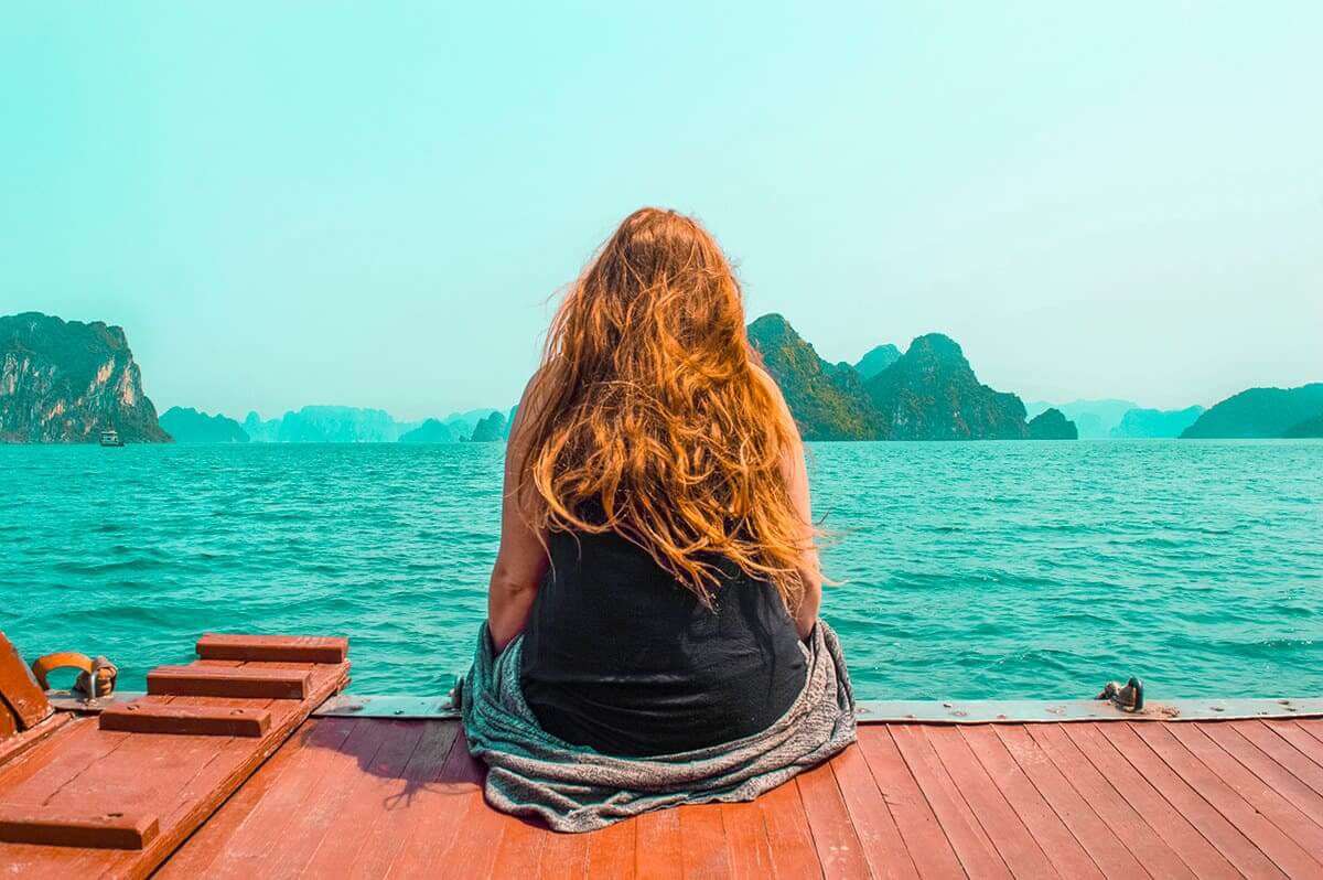 My Vietnam Trip Cost: How Cheap Is Vietnam and My $25 Daily Budget (2025) 15 tasha amy on a junk boat cruise around ha long bay