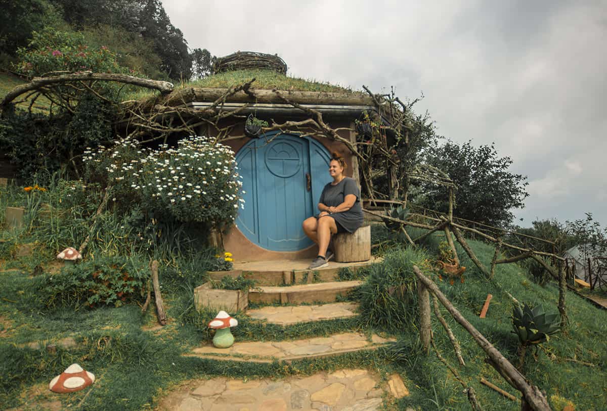 Visiting Hobbitenango: What You NEED To Know 2025 15 of course i had to get a photo in front of the hobbit house as well