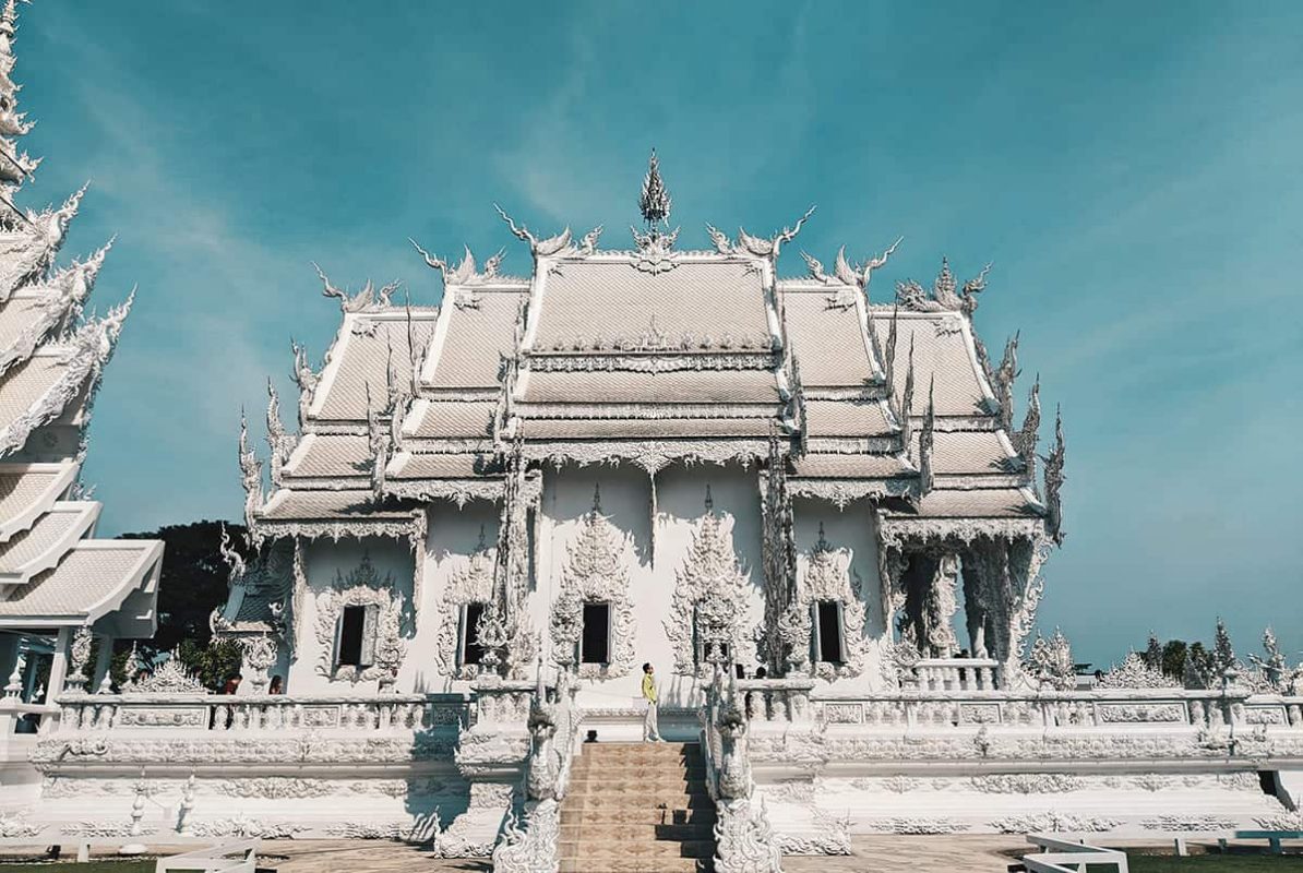 White Temple In Chiang Rai: Visiting Wat Rong Khun & Top Travel Tips (2025) 10 view from the side of the white temple in chiang rai