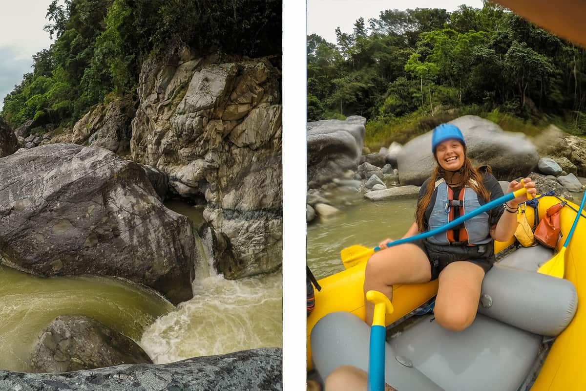 Best White Water Rafting In La Ceiba, Honduras: All You Need To Know 23 some of the waterfalls on the cangrejal river // a quick photo while on a rest break