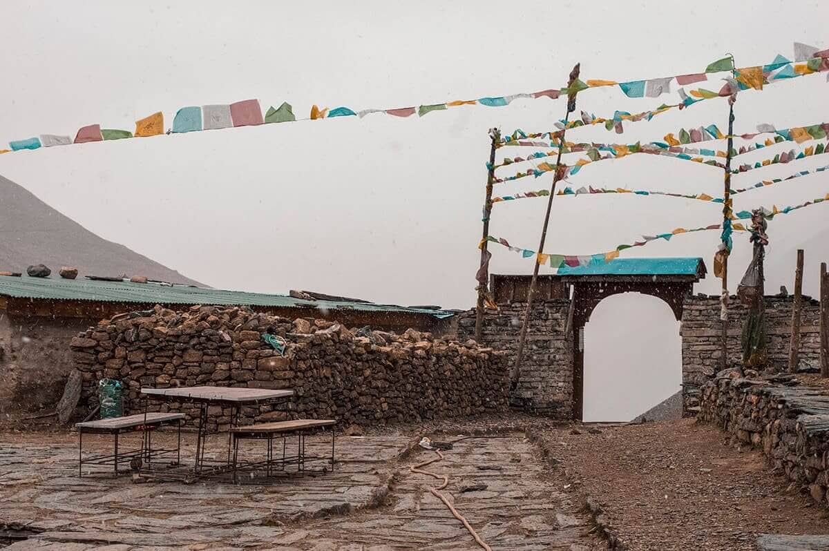 Day 10: Yak Kharka to Thorong Phedi (Base Camp) On The Annapurna Circuit 12 snowy storm yak kharka to thorong phedi base camp on the annapurna circuit