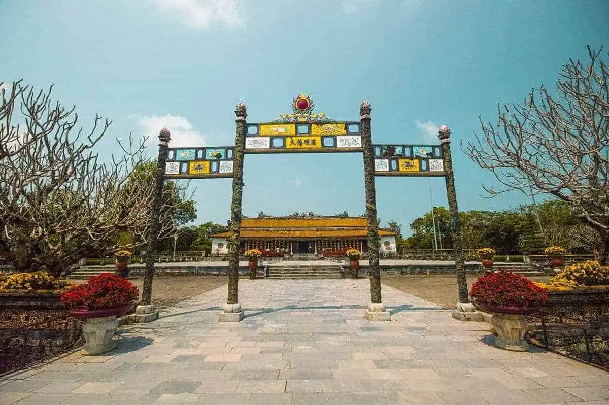 3 Week Vietnam Itinerary: BEST North To South Route 29 Ornate archway leading to the Imperial City in Hue