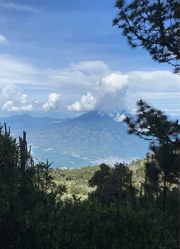 Acatenango Volcano Hike Difficulty: BEST GUIDE (2025) 10 epic views furing the guatemala flats section of the acatenango volcano hike over to volcan de agua and the town of antigua