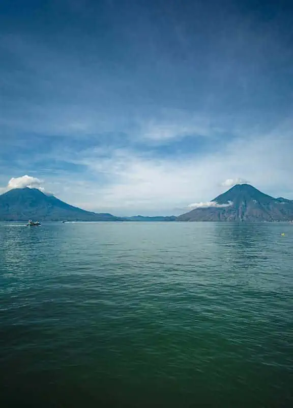 Antigua To Lake Atitlan: By Chicken Bus, Shuttle Or Taxi 10 looking back at the lake after having arrived from antigua