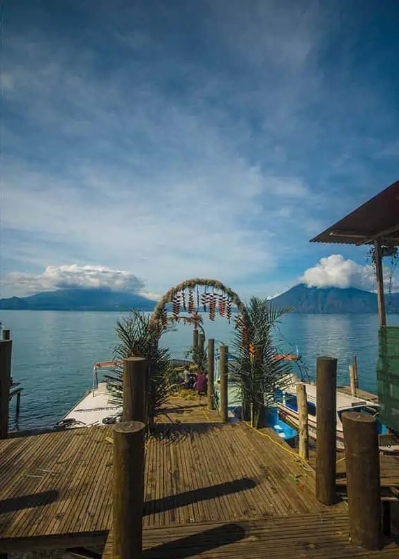 Antigua To Lake Atitlan: By Chicken Bus, Shuttle Or Taxi 11 the dock at santa cruz la laguna after taking a shuttle from antigua to lake atitlan