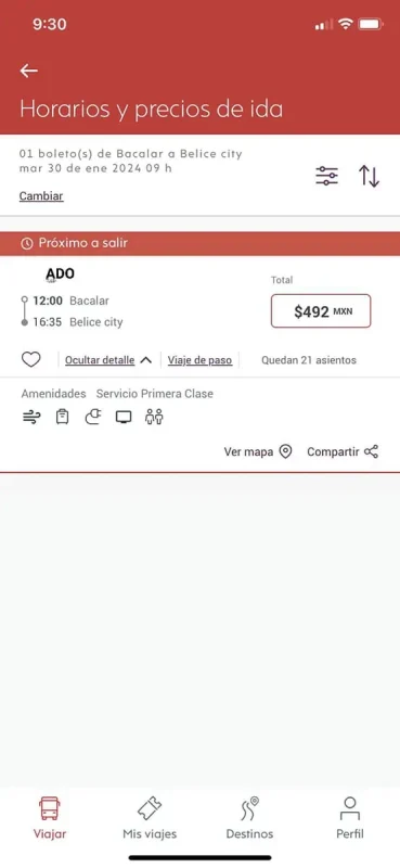 How To Travel From Bacalar To Belize City: All Options Explained 12 once daily schedule from bacalar to belize city on the ado bus app