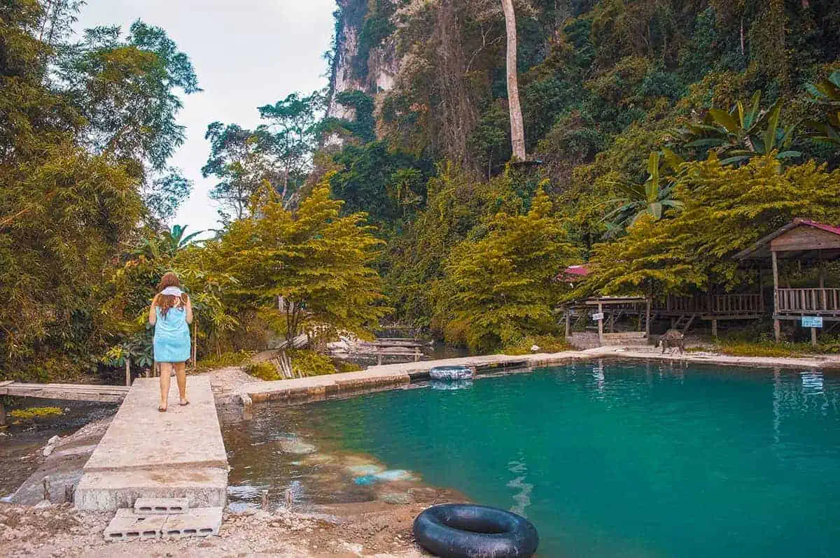 Blue Lagoon 3 In Vang Vieng: BEST Tips For Visiting 2025 4 walking around the outside of blue lagoon three
