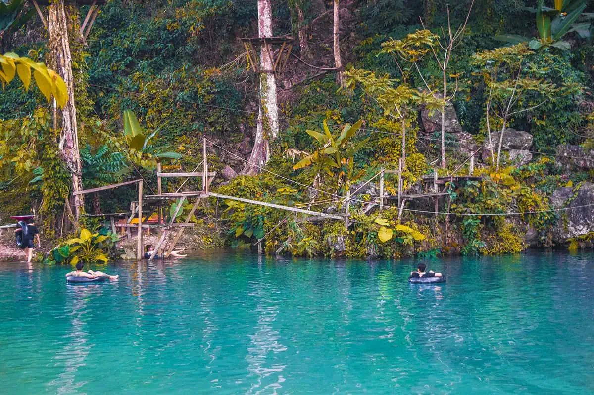 Blue Lagoon 3 In Vang Vieng: BEST Tips For Visiting 2025 10 rope course over blue lagoon 3 in vang vieng laos