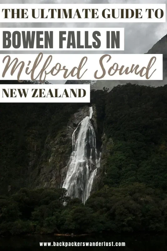 Bowen Falls In Milford Sound: The ULTIMATE Guide 2025 16 Let's discover the epic spot which is Bowen Falls in Milford Sound. I will let you know absolutely everything you could need to about visiting, such as how to get there, what to expect, walking the track, and more.