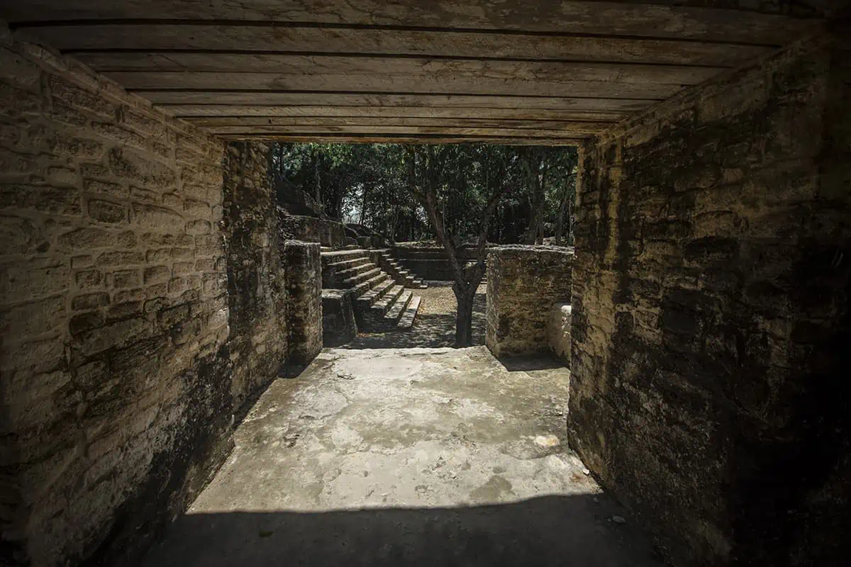 Cahal Pech Mayan Ruins In San Ignacio: A Hidden Gem Away from the Crowds 9 discovering some of the bridges and temples between the different temples and palaces at cahal pech mayan ruins