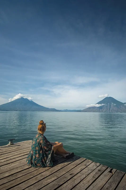 Can You Swim In Lake Atitlan Guatemala? The Water Quality, Sicknesses, & Sewage 6 tasha amy looking out wishing I knew the answer to can you swim in lake atitlan