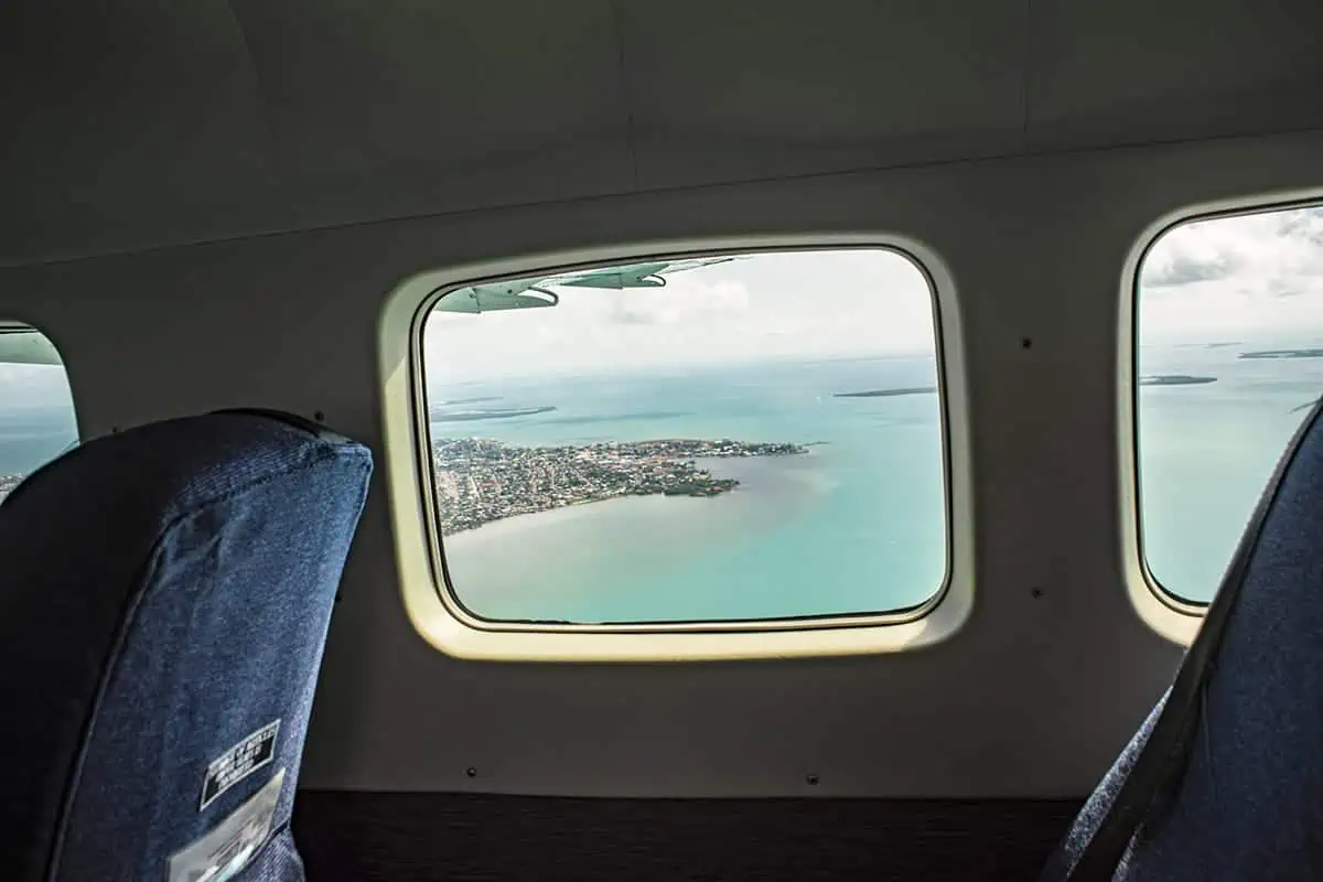 Caye Caulker To Belize City: Best & Easiest Ways 12 A breathtaking view of the ocean during a flight from Caye Caulker to Belize City.