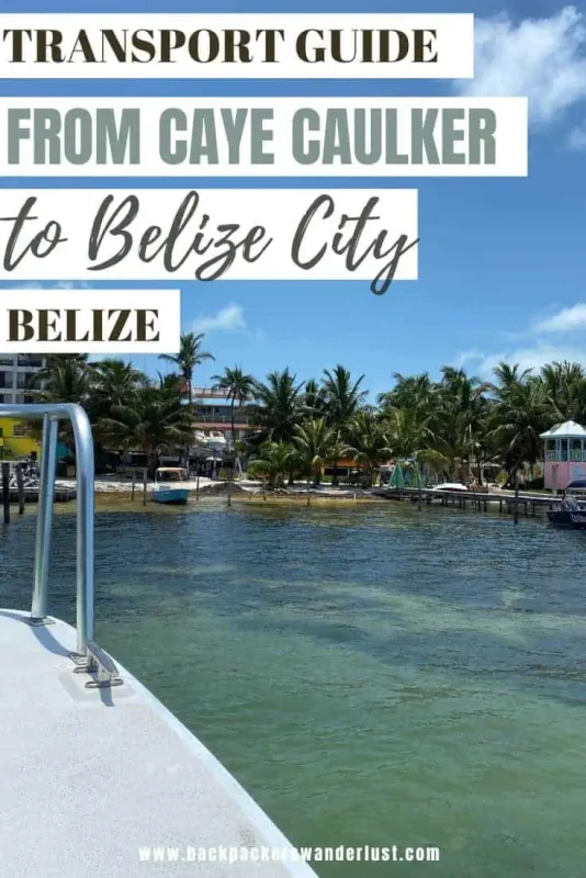 Caye Caulker To Belize City: Best & Easiest Ways 13 After your time to paradise has come to an end it is time to continue your adventures by heading to the mainland. In this article, I will let you know everything there is about traveling from Caye Caulker to Belize City. This includes travel times, how to book tickets, what is the best transport method, and more!