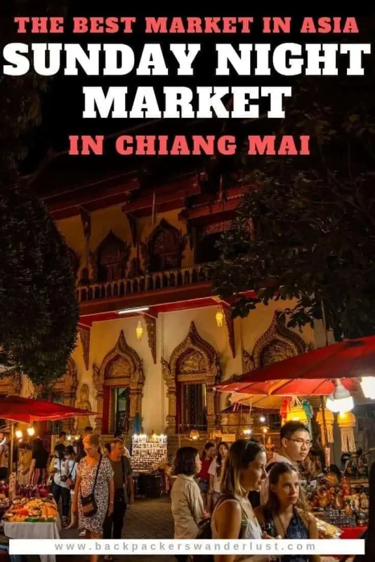 Chiang Mai Sunday Night Market: BEST Tips & Guide (2025) 32 Find out everything you need to know about the Chiang Mai Sunday Night Markets. From the location, prices, opening hours, what to buy and more, this ultimate guide to this massive walking street has you covered.