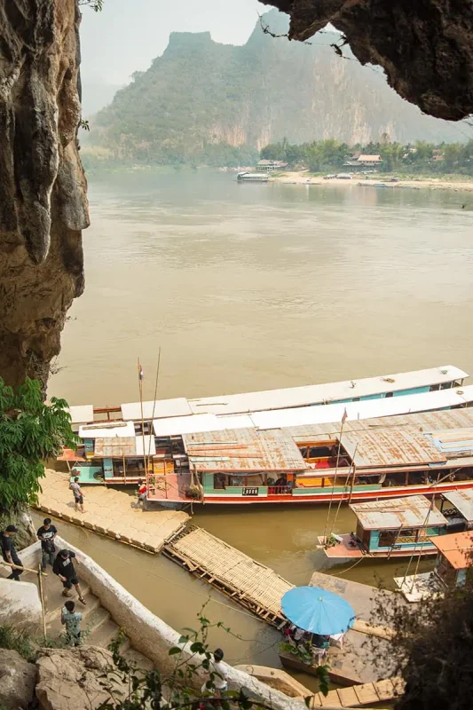 Chiang Mai To Luang Prabang: All You Need To Know 2025 23 the incredible views out of pak ou caves over the mekong river