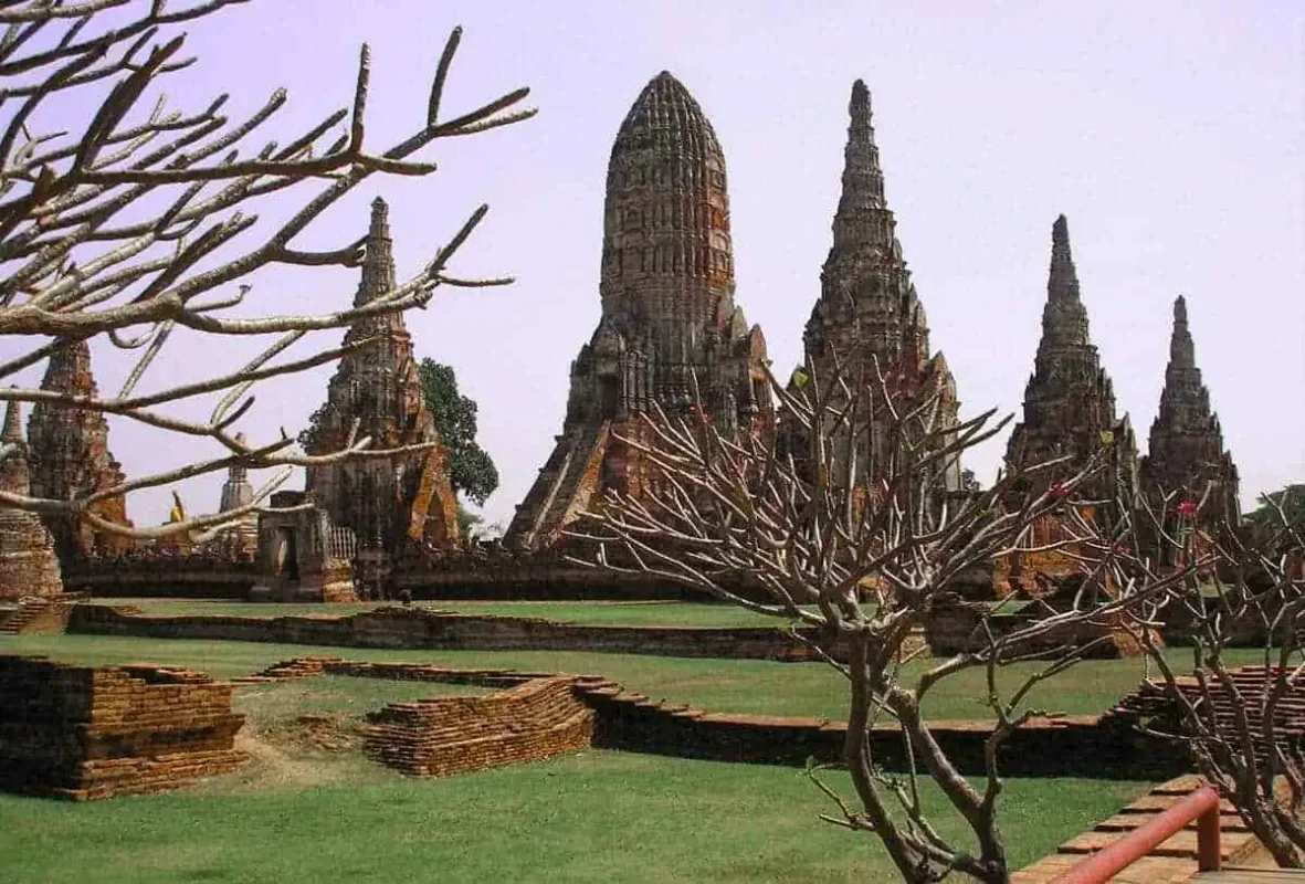 Ayutthaya Day Trip From Bangkok: BEST Guide (2025) 24 Wat Ratchaburana temples through trees
