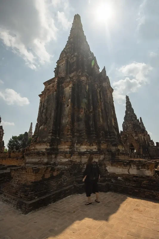Ayutthaya Day Trip From Bangkok: BEST Guide (2025) 16 admiring the grandeur of Wat Chai Watthanaram